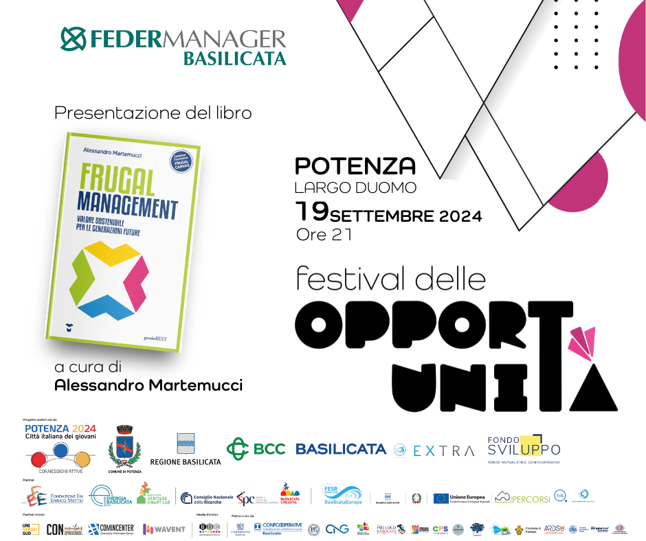 presentazione libro frugal management al festiva delle opportunità